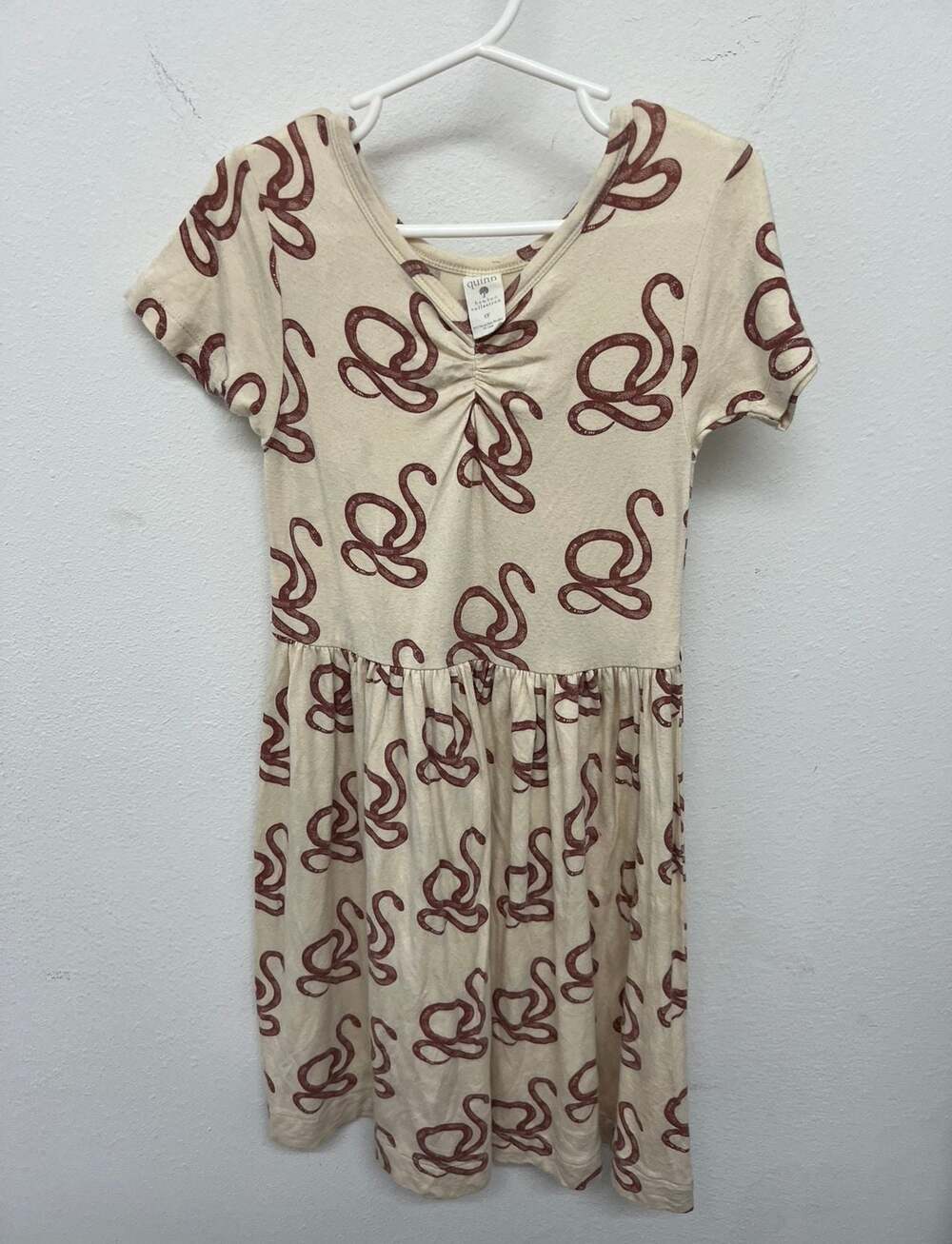 Kate Quinn Bamboo Collection Snake Print Dress Size 5Y